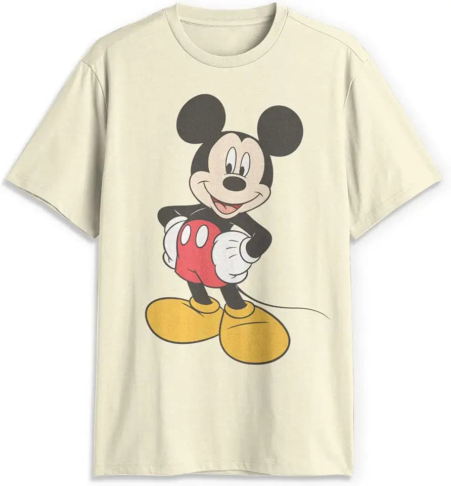 Disney Herren Mickey Wash T-Shirt (1er Pack)