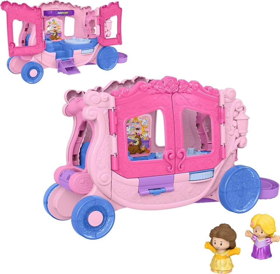 Fisher-Price Little People Disney Princess Pull-Along Musical Carriage