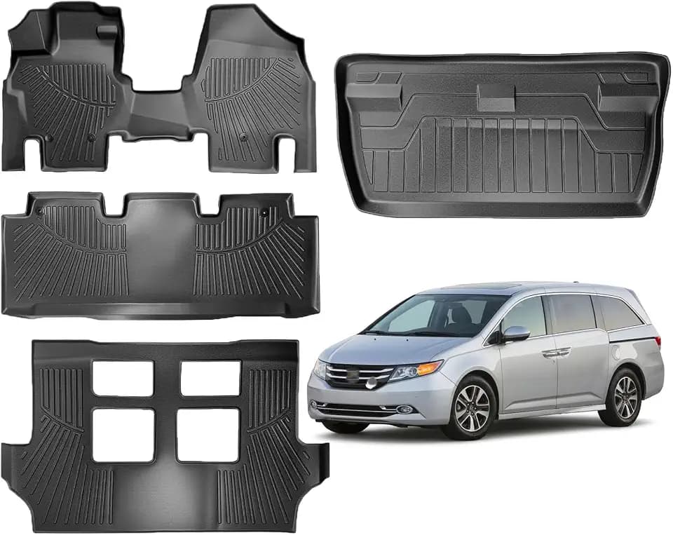 Floor Mats & Trunk Mat Fit for 2011-2017 Honda Odyssey 7-Seat
