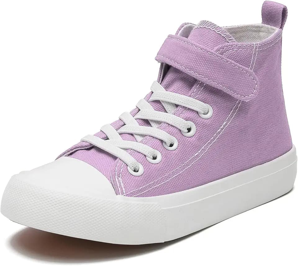 Kinder Turnschuhe Mädchen High-Top Segeltuchschuhe Sneakers Jungen Klassische verstellbare Riemen Walking Canvas Sportschuhe
