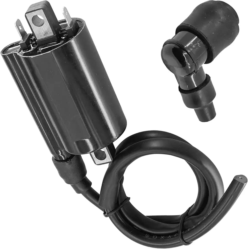Caltric Ignition Coil with Spark Plug Boot Cap Compatible with Kawasaki 21130-2060 21121-2092