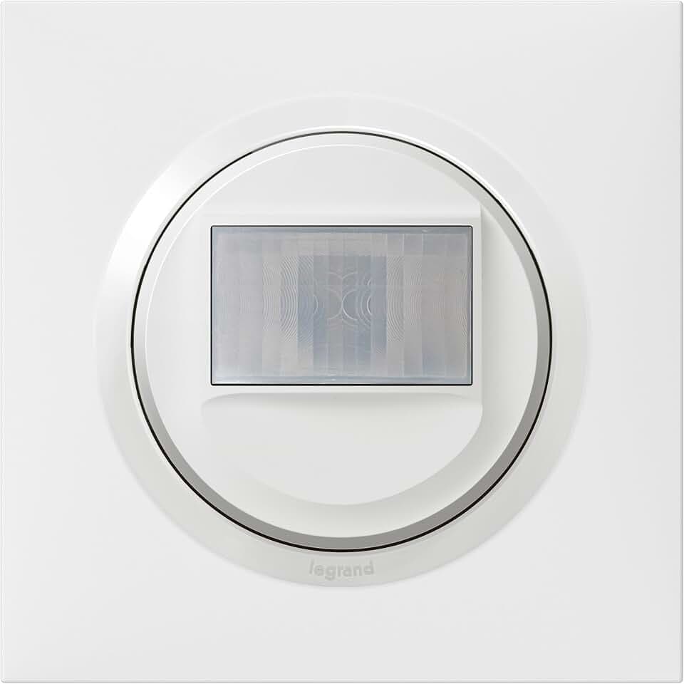 LEGRAND Automatischer Universalschalter, komplett ohne Neutral, 100 W, LED, Dooxie Weiß, Infrarot-Bewegungserkennung, Wandmontage, Unterputz, Fernbedienung möglich