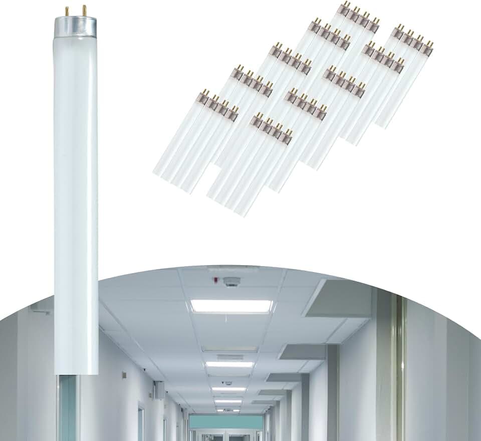 Satco S8411 (30 Case Pack) 25 Watt; T8; Fluorescent; 3500K Neutral White; 85 CRI; Medium Bi Pin Base ;2300L; T8 Linear; 1.08 in. Length, for Commercial, Corporate, Contractors