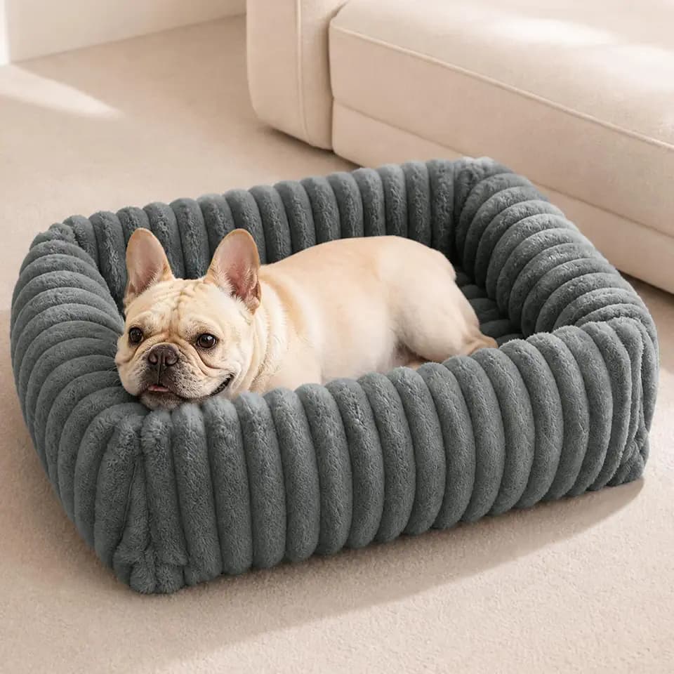 FURTIME Washable Dog Bed for Small Dogs, Cat Beds for Indoor Cats, 20"