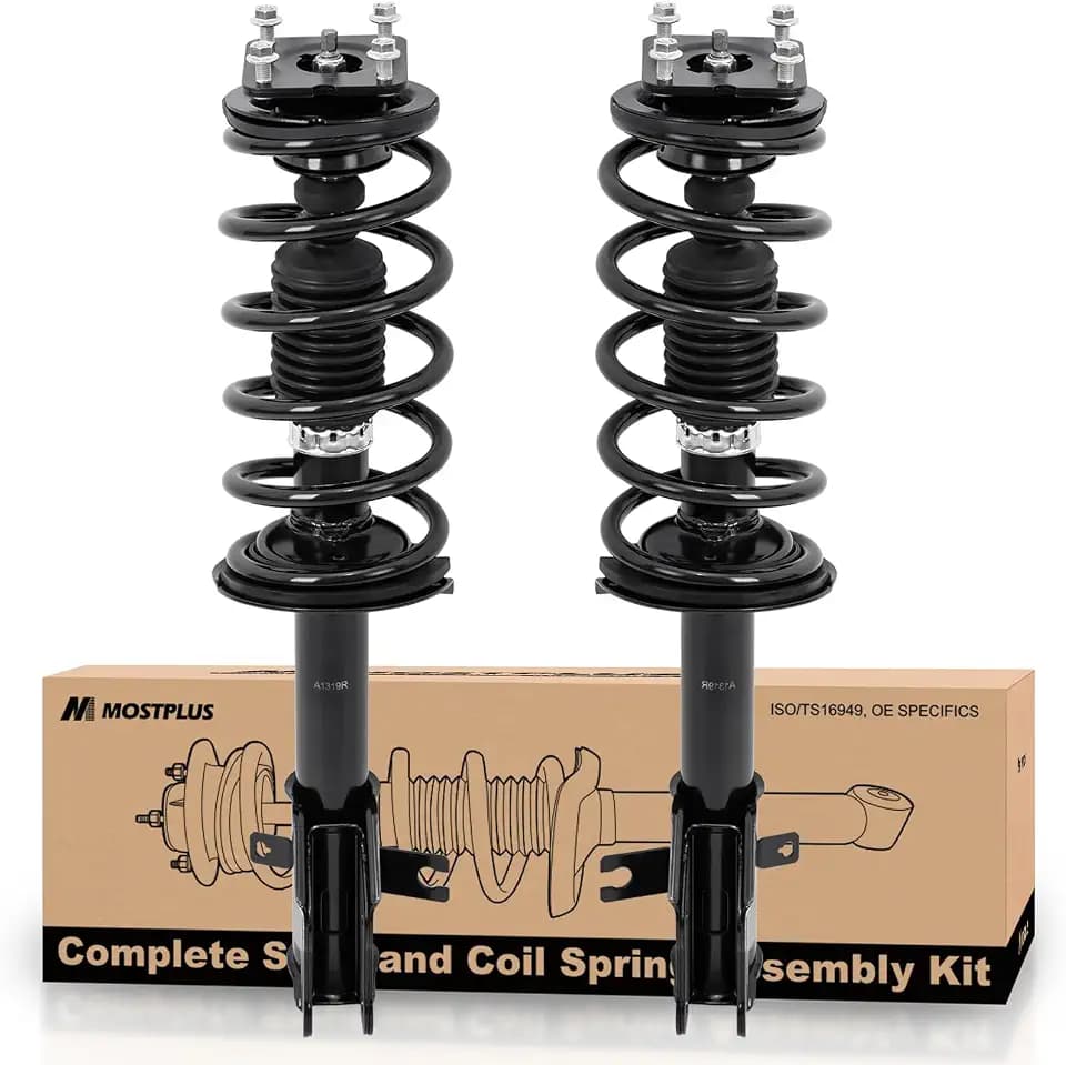 MOSTPLUS Front Struts Complete Assembly Compatible for 2007-2015 Mazda CX-9 Shocks Absorber w/Coil Spring 172444 172443 Pair