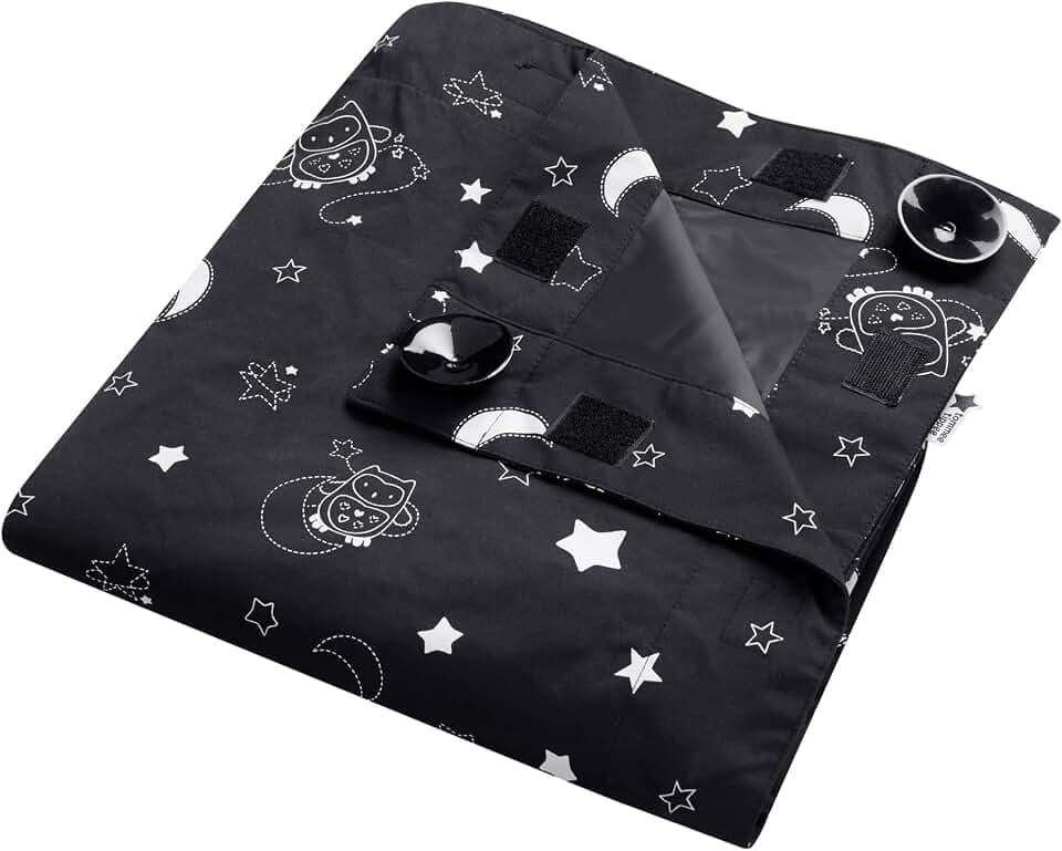 Tommee Tippee Sleeptight tragbares Verdunkelungsrollo mit Saugnäpfen, verstellbar und leicht, Large 1,30 x 1,98 m