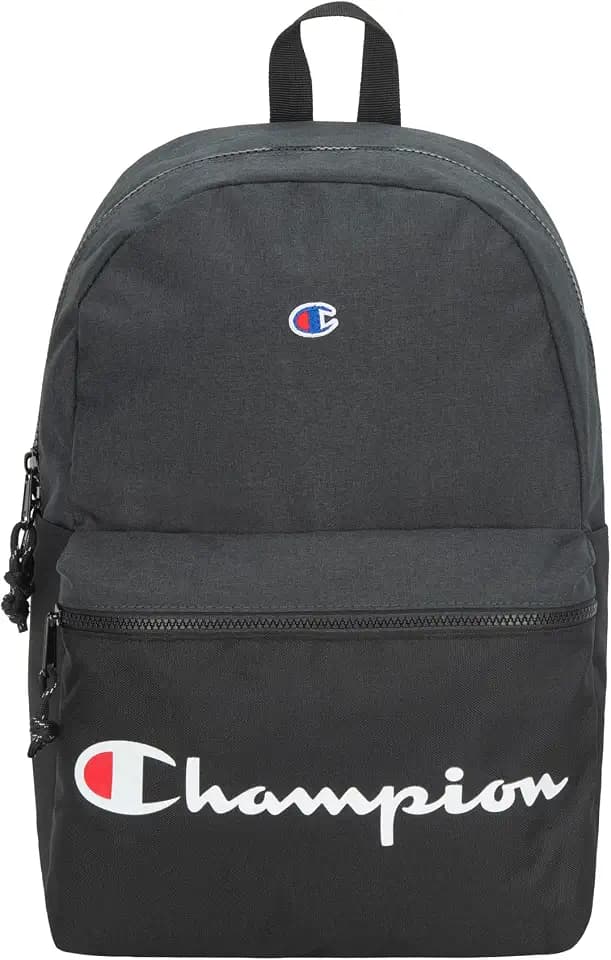 Champion unisex-adult Manuscript Backpack with Padded Adjustable Straps, Water Bottle Pocket for Work, Travel, Daily Use