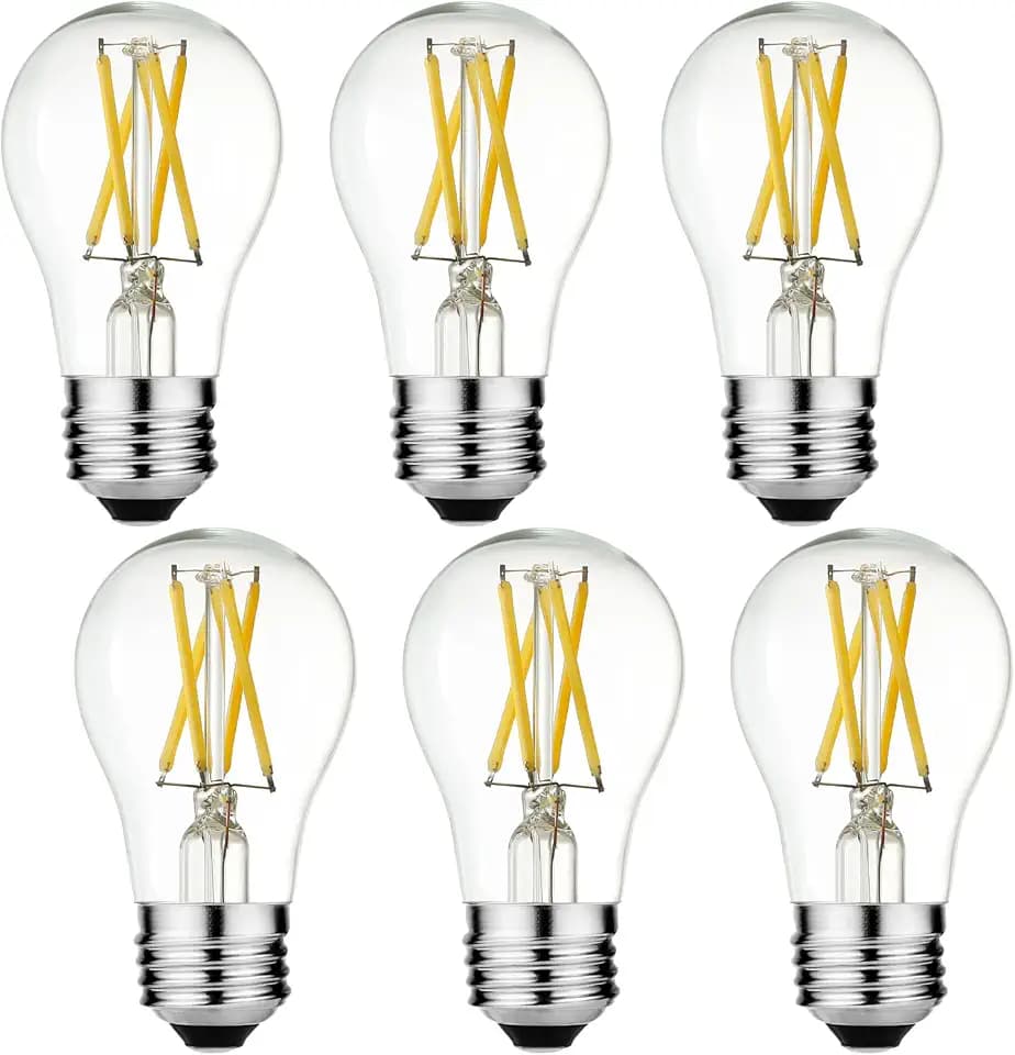 LiteHistory A15 Bulb,E26 led Bulb 60 watt,Neutral White 4000K,Non-Dimmable‌