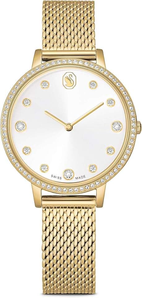 Swarovski Clarica Kollektion Uhr, Swiss Made, Metall-Armband