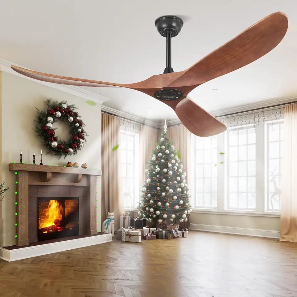 52 Inch Ceiling Fans Without Lights Solid Wood Outdoor Ceiling Fan No Light