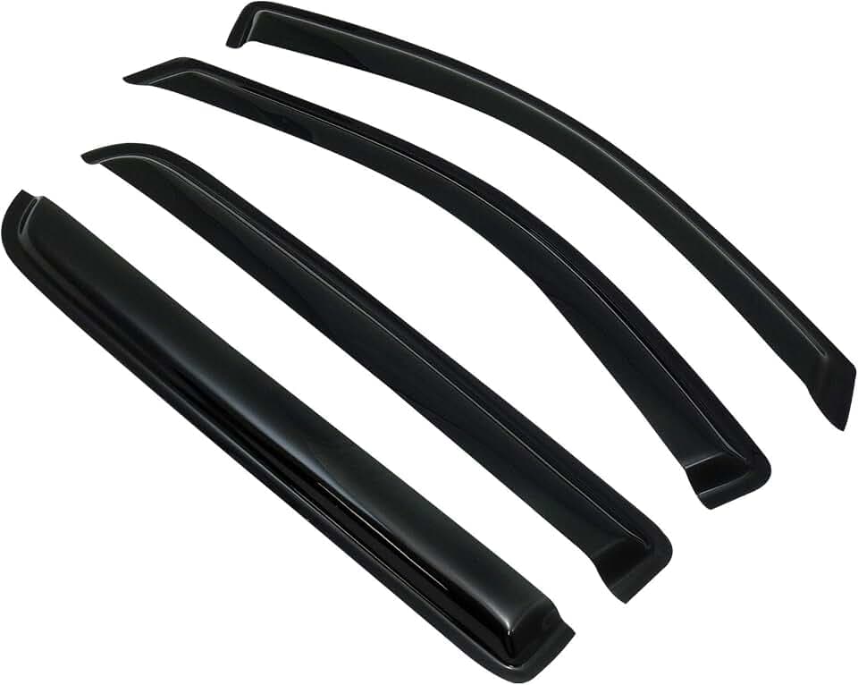 Armordillo USA 8701485 Tape On Window Visors Fits 2004-2008 Ford F-150 Supercrew, 2006-2008 Lincoln Mark LT Crewcab (Excludes: 04 Heritage Model)