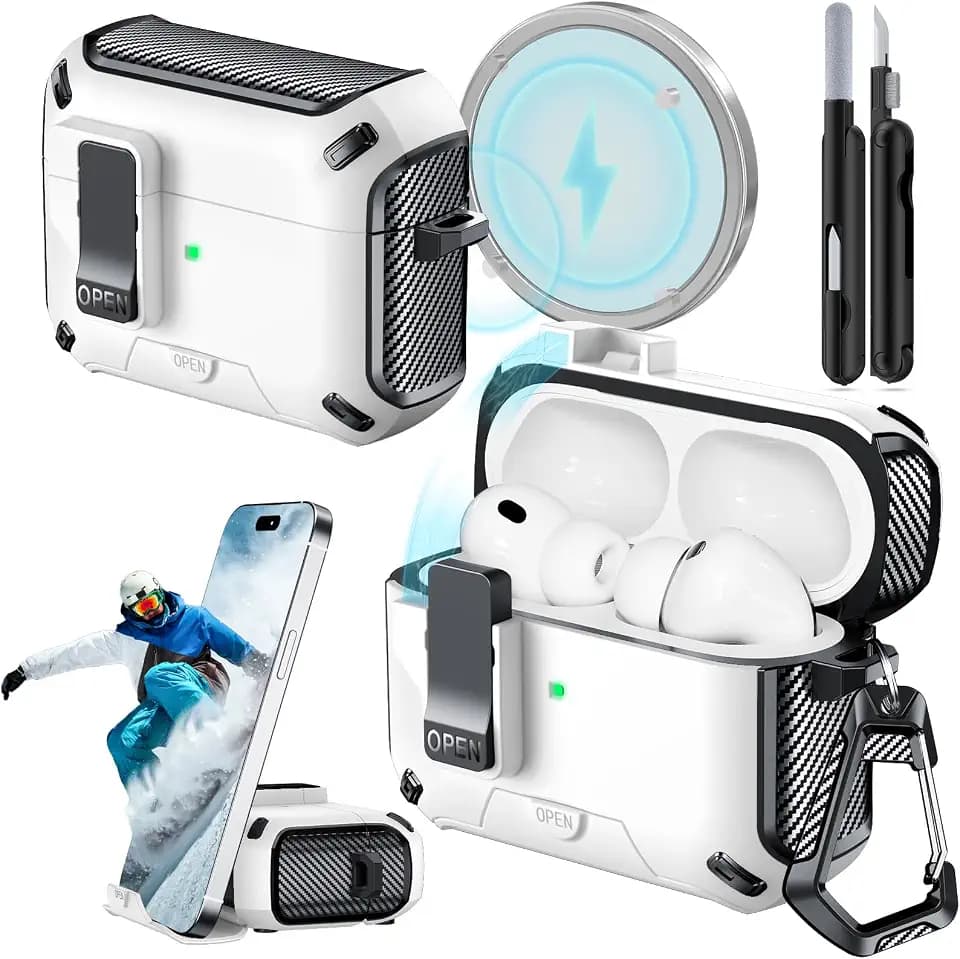 for AirPods Pro 3 Case Safety Lock (White)