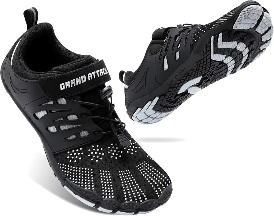 Grand Attack Men's Barefoot Shoes|Minimalist Cross-Trainer|Zero Drop Sole|Wide Toe Box
