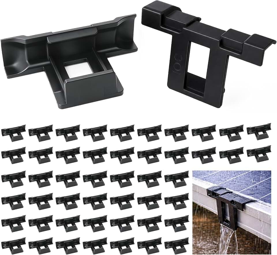38 Stück Solarpanel Wasserablauf Clips 30mm ABS-Material
