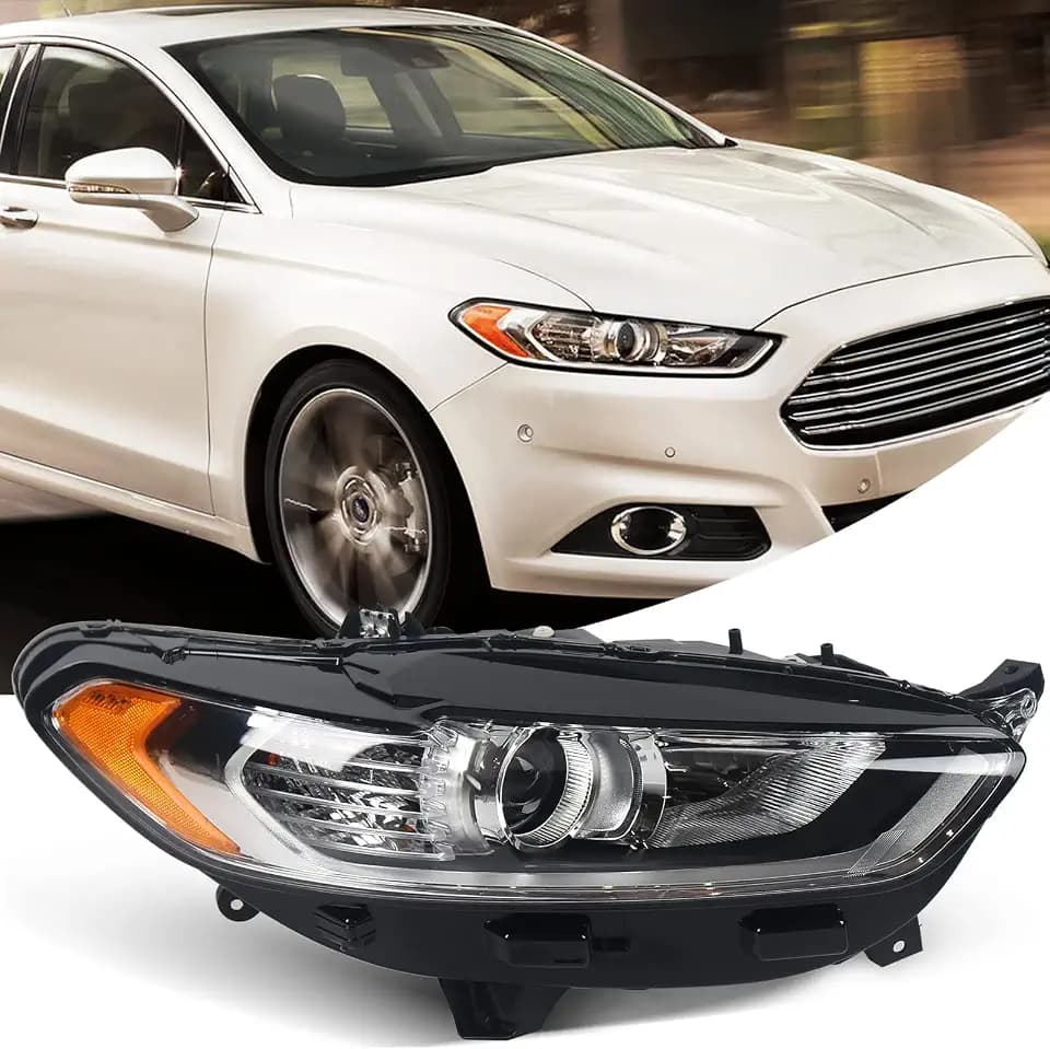 FIONE Halogen Headlight Assembly for Ford Fusion 2013 2014 2015 2016 RH