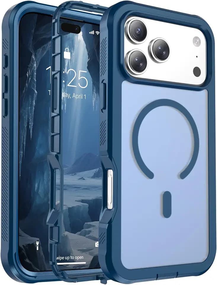 jaroco Magnetic for iPhone 18 Pro Max Case/iPhone 17 Pro Max Case Deep Blue