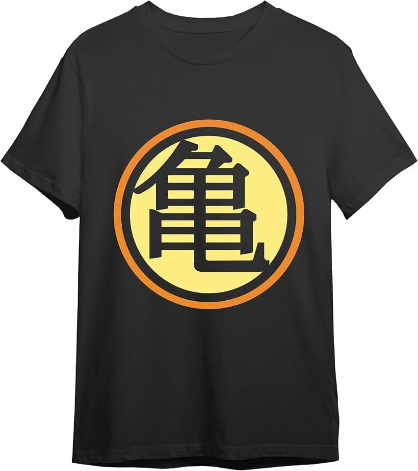 Comic Studio | Dragon Ball T-Shirt | Offizielles Artikel | Kame Logo | Unisex | Schwarz | L