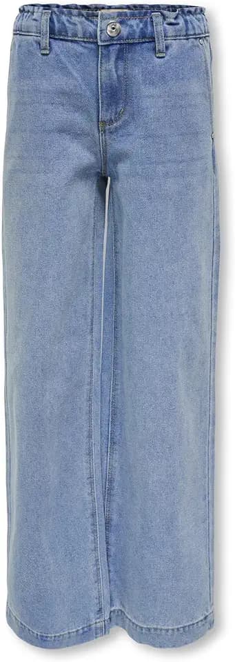 ONLY Girl Jeans mit weitem Bein KOGCOMET Mittlere Taille Weiter Beinschnitt Jeans