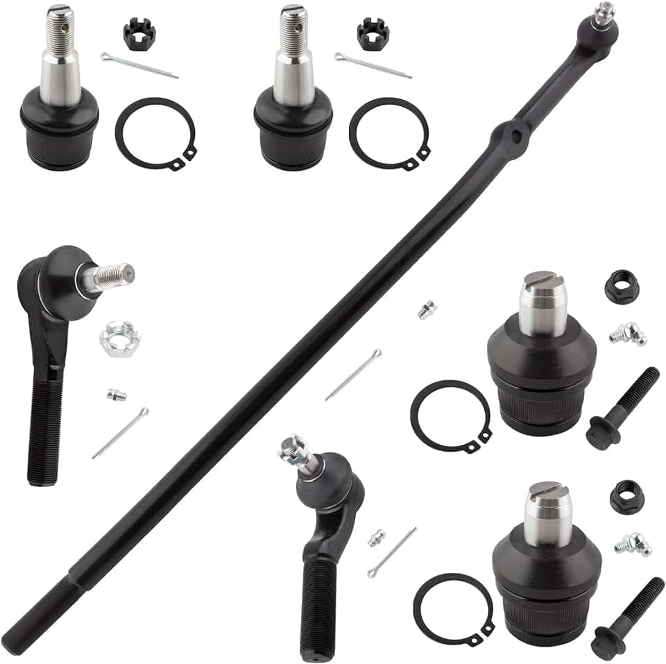 BOXI 7pc Front Ball Joints Tie Rods Kit Fits for Ford E-250 E-350 Econoline E-450 Club Wagon 1992-2006 / DS1287 K80197 K80196 ES3202 ES3203