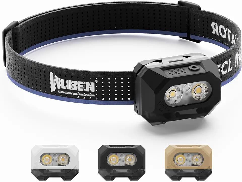 WUBEN H4 Stirnlampe LED Wiederaufladbar 800 Lumen 10 Modi mit Rotlicht
