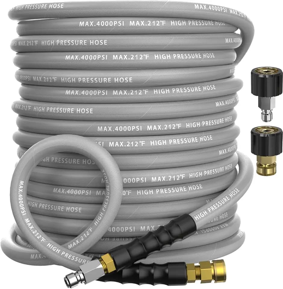 Pressure Washer Hose 50FT with 3/8'' Quick Connect, 4200 PSI