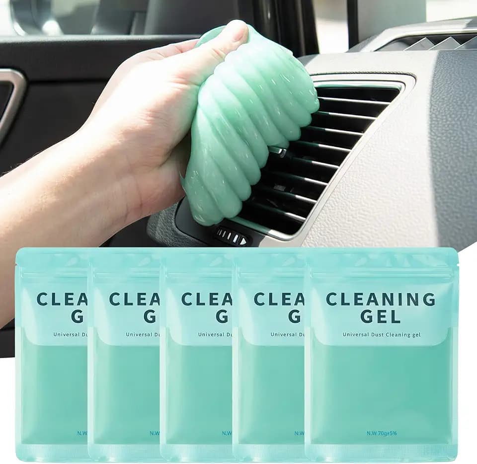 ASFSKY Car Cleaning Gel (5 Pack) Cleaning Putty Universal Dust Cleaning Car Interior Cleaner Keyboard Dust Remover Car Slime Gifts for Men Women Girl