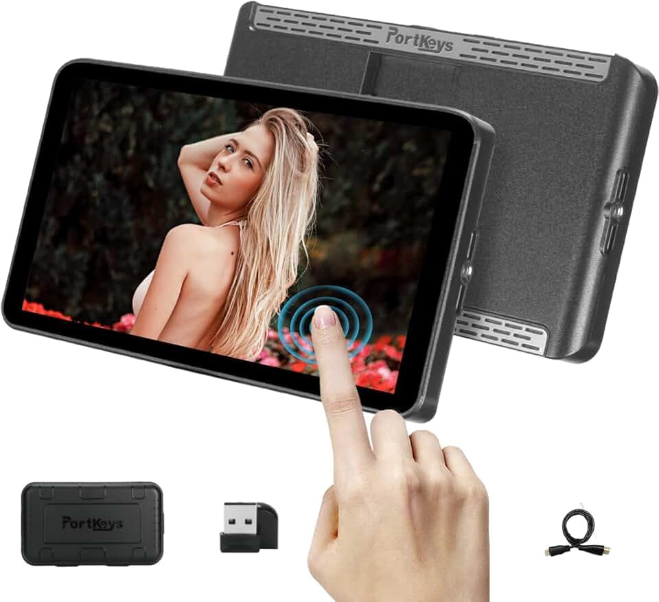 PortKeys LH7P Kameramonitor Wireless Control Kameramonitor 7" Hohe Helligkeit 4K 3D LUT Ausgang 1920X1080 1000nit 1080P60 HDMI Ausgang Für Sony BMPCC 4K (Zoom) BMPCC 6KBMPCC 6K Pro.