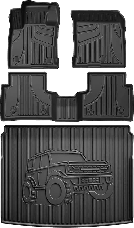 AOMSAZTO Floor Mats for Ford Bronco Sport 2021-2026 4PCS with Cargo Liner