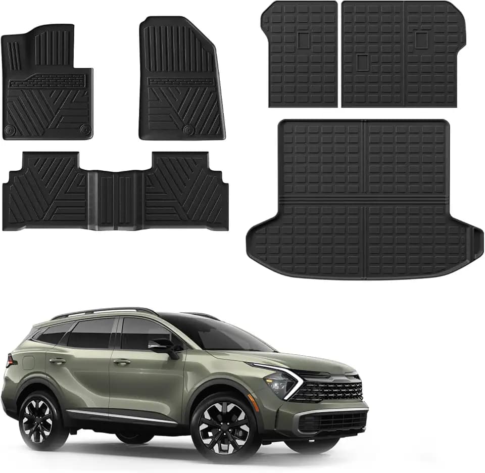 Rongtaod Floor Mats Set for 2023-2026 Kia Sportage Gas Accessories