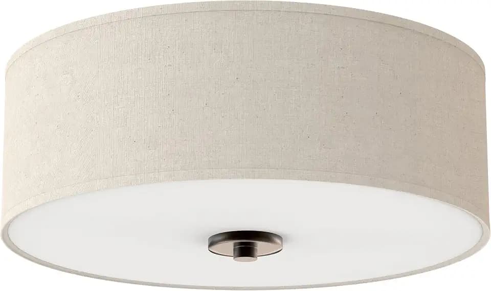 Progress Lighting P3713-20 Inspire Two-Light Flush Mount, Antique Bronze, 5.50x13.00x13.00