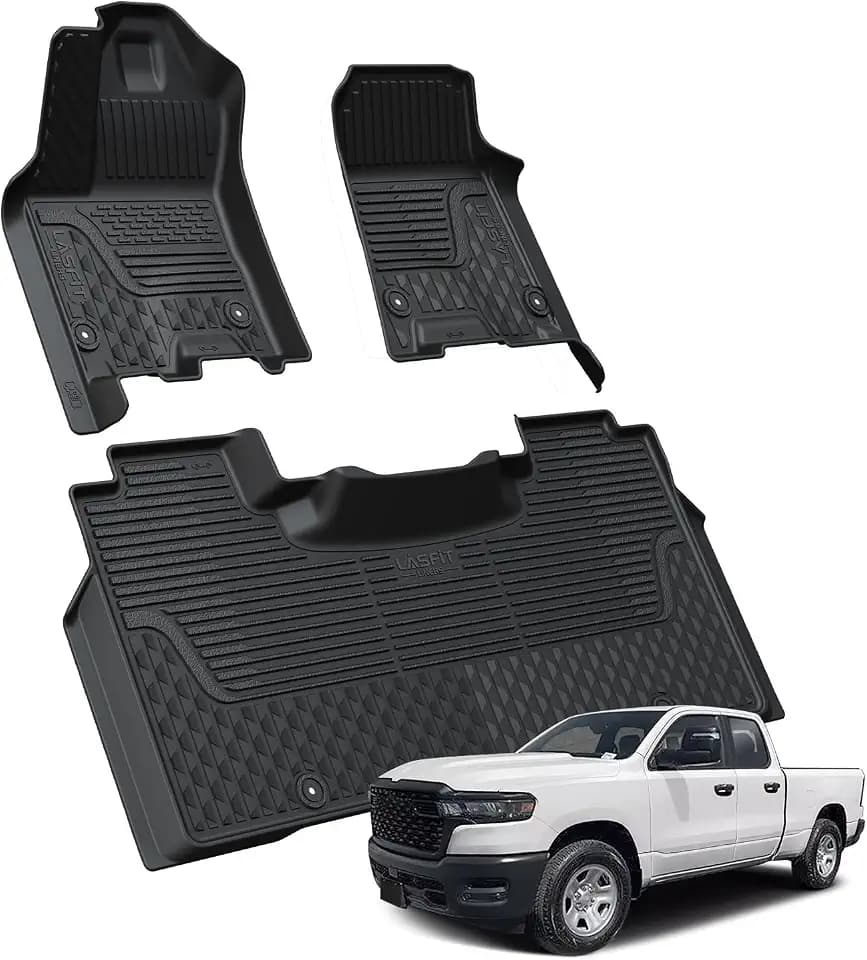 LASFIT Floor Mats for RAM 1500/1500 RHO Crew Cab 2025 2026 2027