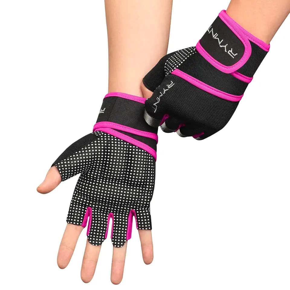 Workout Gloves for Women Men with Wrist Wrap Support Weight Lifting Gloves