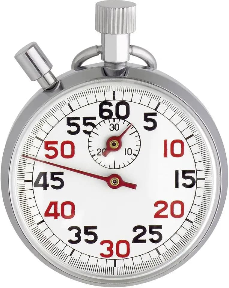 TFA Dostmann Mechanische Stoppuhr aus Edelstahl, 38.1022, zur Zeitmessung, für Sportarten (100m Lauf, Schwimmen, Sprints) geeignet