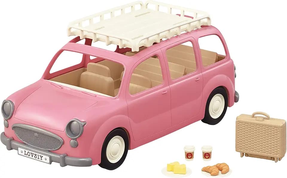Sylvanian Families L5535 Familienauto mit Picknickzubehör - Puppenhaus Auto Spielset
