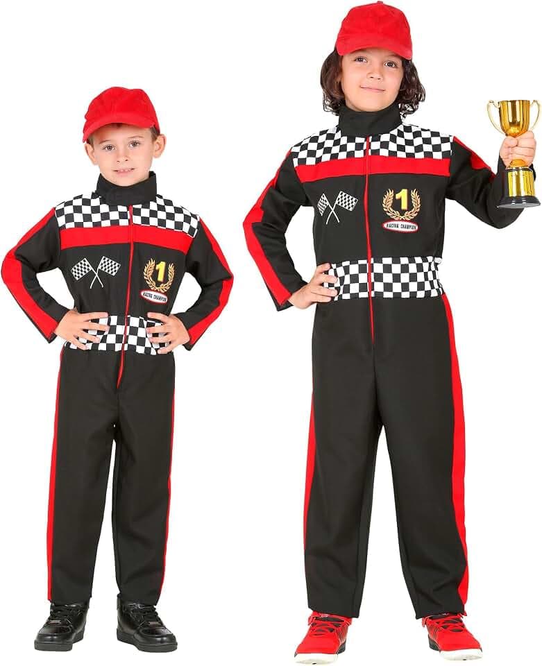 W WIDMANN MILANO Party Fashion - Rennfahrer Kinder Kostüm