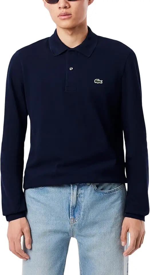 Lacoste Men's Classic Long Sleeve Pique Polo Shirt