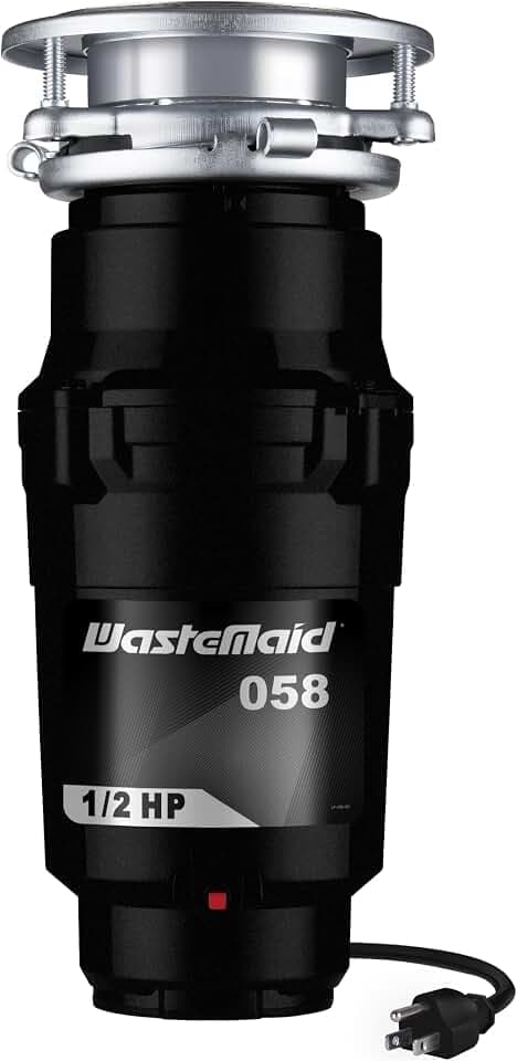 Waste Maid Garbage Disposal, Anti-Jam, Continuous Feed, 1/2 HP Economy