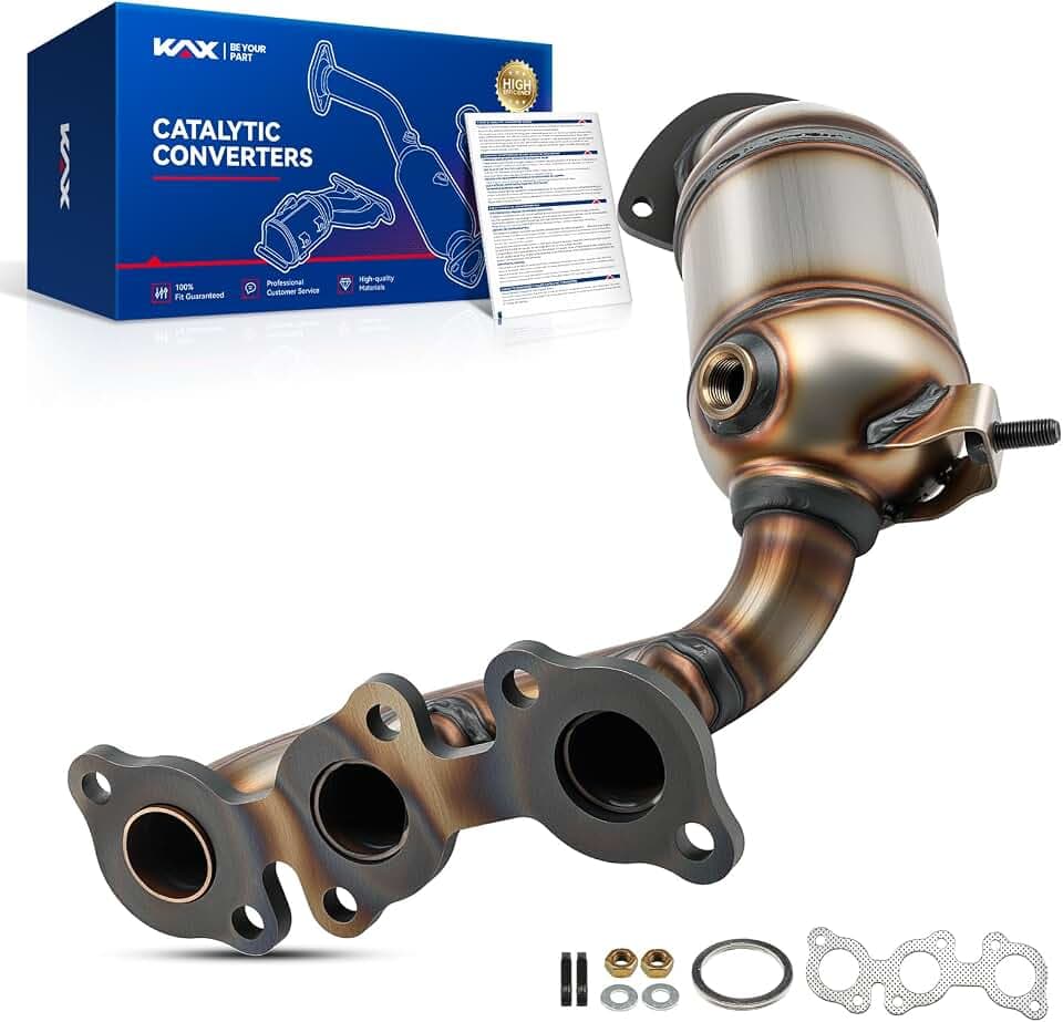KAX Right Catalytic Converter W/Gasket Fit For Lexus,Toyota Highlander 3.3L 2004-2007, RX330 2004-2006, Sienna 3.3L 2004-2006 Stainless Steel Catalyst Convertor OE 16394, 40642, 674880 (EPA Compliant)