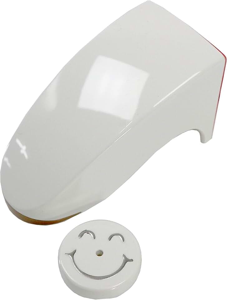 VIKROM Magnetischer Rechteckiger Weißer Kunststoff Seifenhalter mit Happy Face Magnet