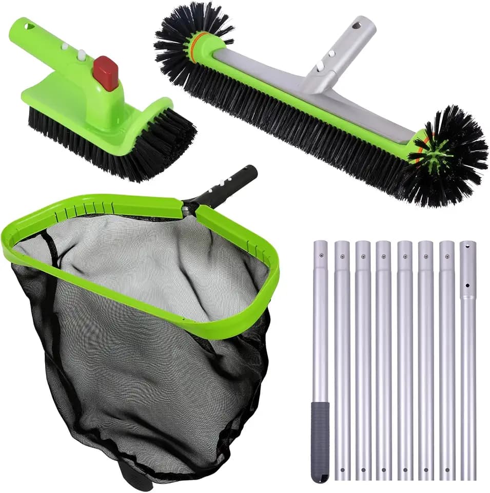 Sepetrel 4-Piece Pool Cleaning Kit with 10.5 FT Adjustable Pole