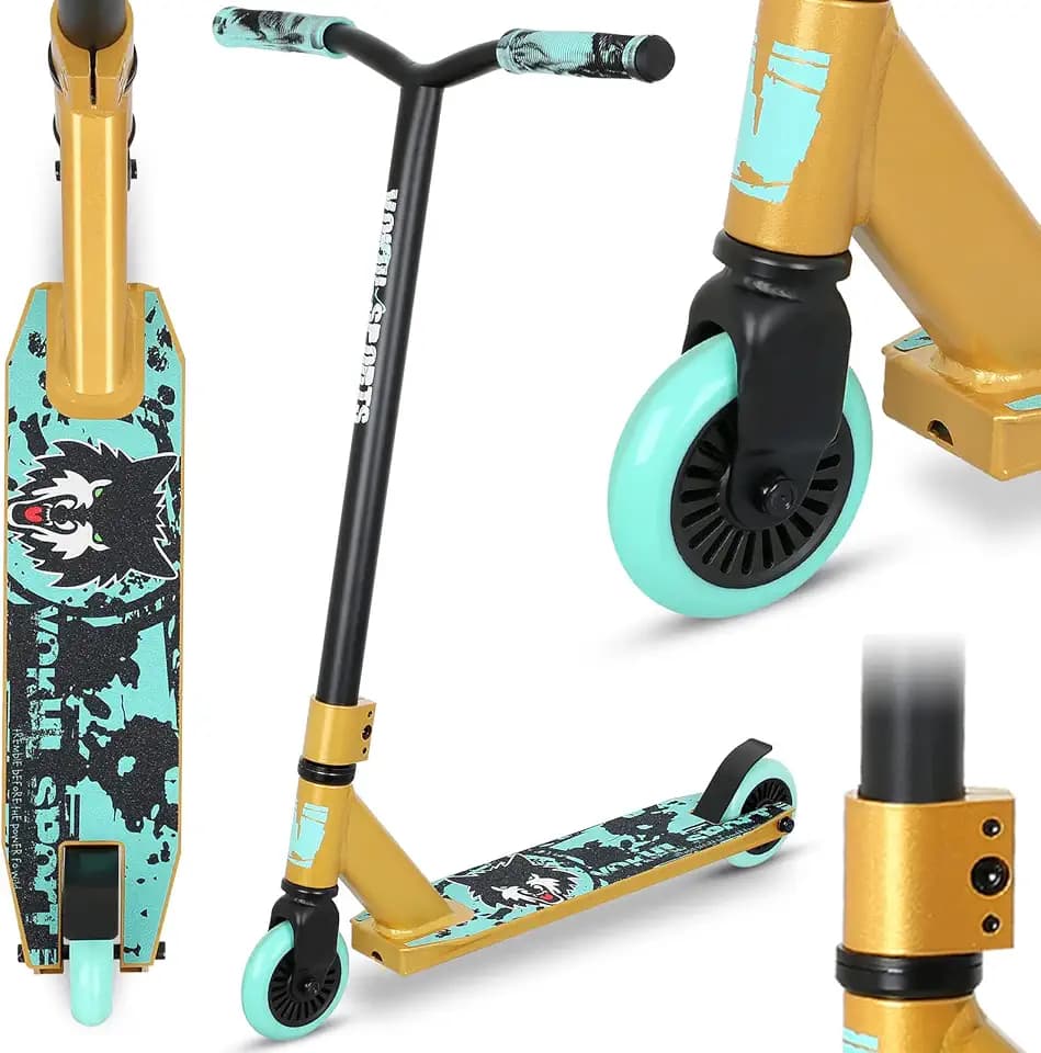 Stunt Scooter Joycruise Profi Scooters, Trick Stunt Roller für Jugendliche Kinder ab 6 Jahre Jungen Mädchen, Freistil Kick Scooter, 360 ° Lenkung Street Scooters Robuster 100mm Räder