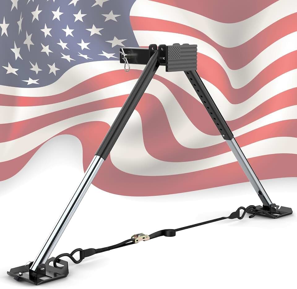 RV Hitch Mount Stabilizer Fit for Any 2” Hitch Receivers, Anti-Sway Jack