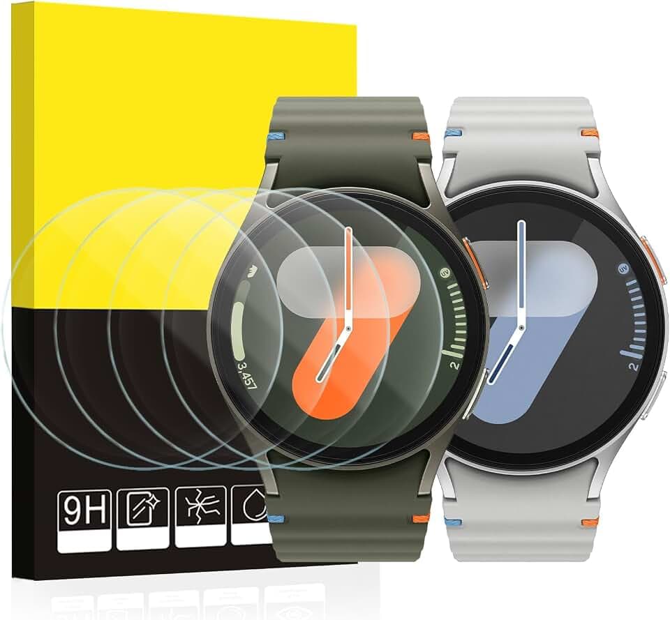 SPGUARD 4-Stück Schutzfolie für Galaxy Watch 7/6/5/4 44mm Panzerglas