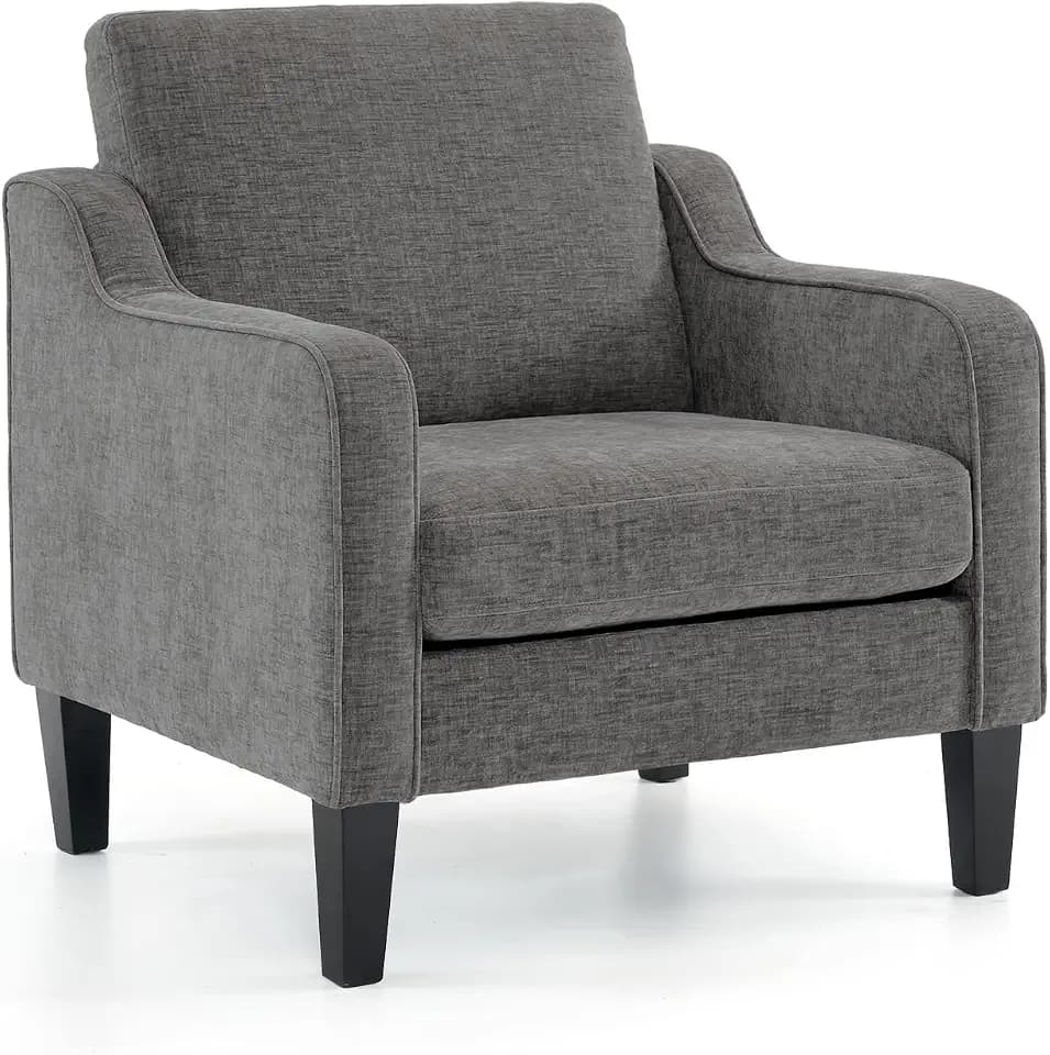 VINGLI Accent Chair, Chenille Upholstered Armchair, 380 LBS, Living Room