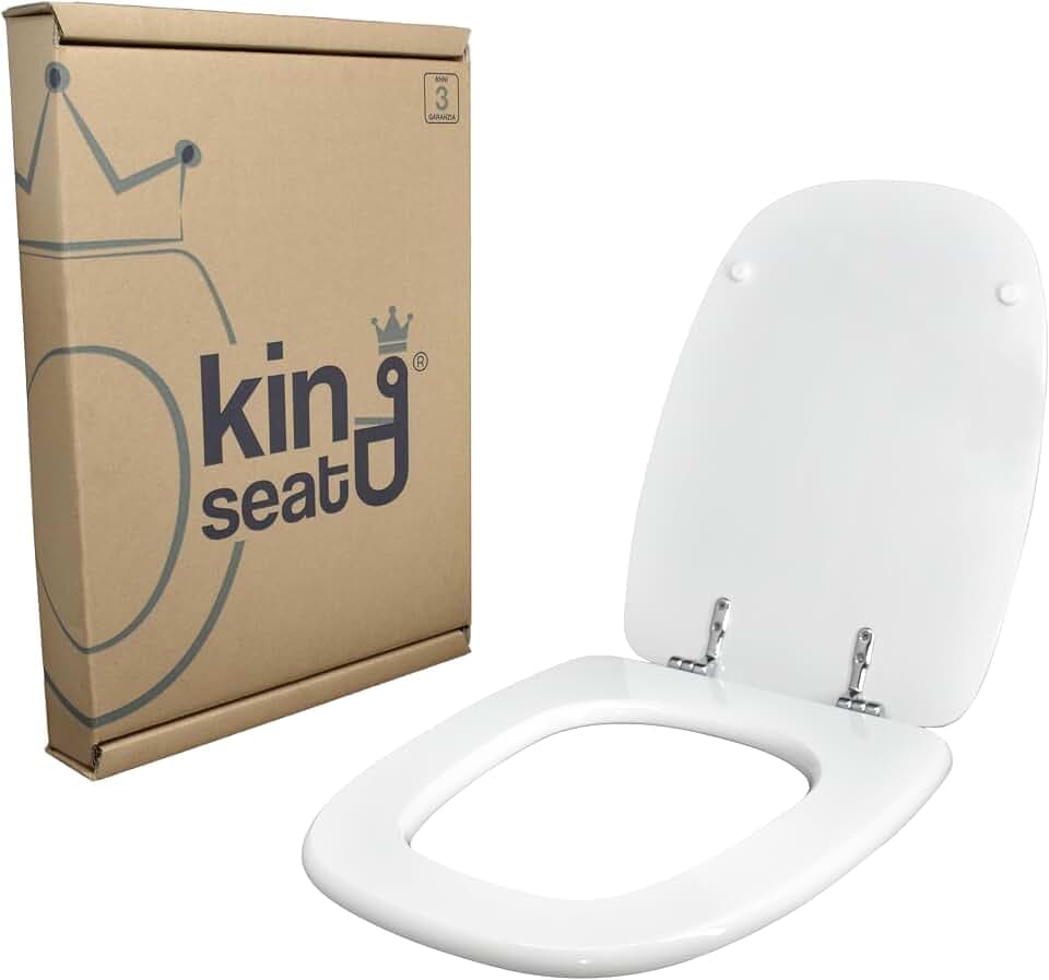 King Seat Toilettensitz Pozzi Ginori Square WC-Sitz gewidmet Weiß