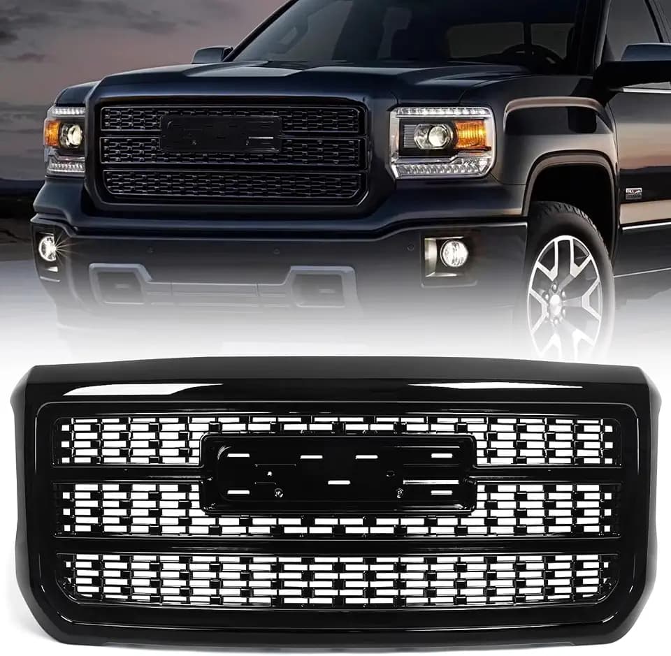 Front Bumper Grille for GMC Sierra 2500HD 3500HD Denali 2015-2019