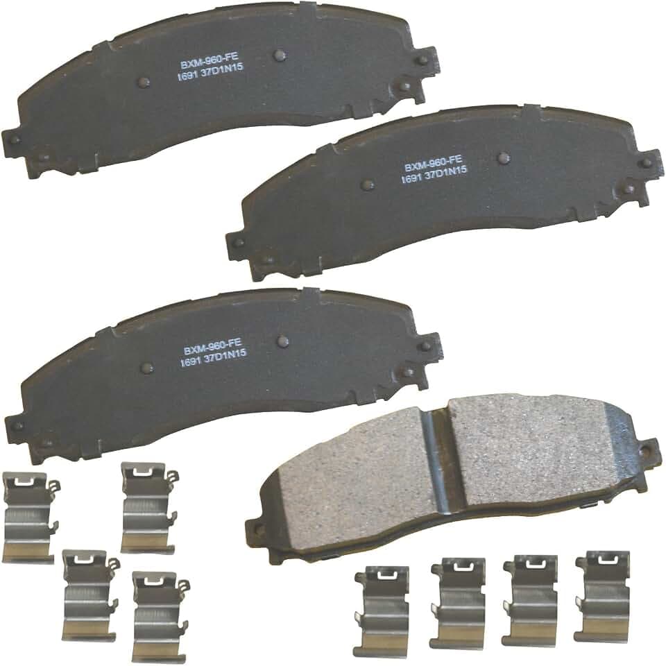 Bendix Premium SBM1691 Semi-Metallic Rear Brake Pads for Ford F-250 Super Duty 2022-2013, F-250 Super Duty 2024, F-350 2016-2013, F-350 Super Duty 2022-2013, F-450 Super Duty 2015-2013