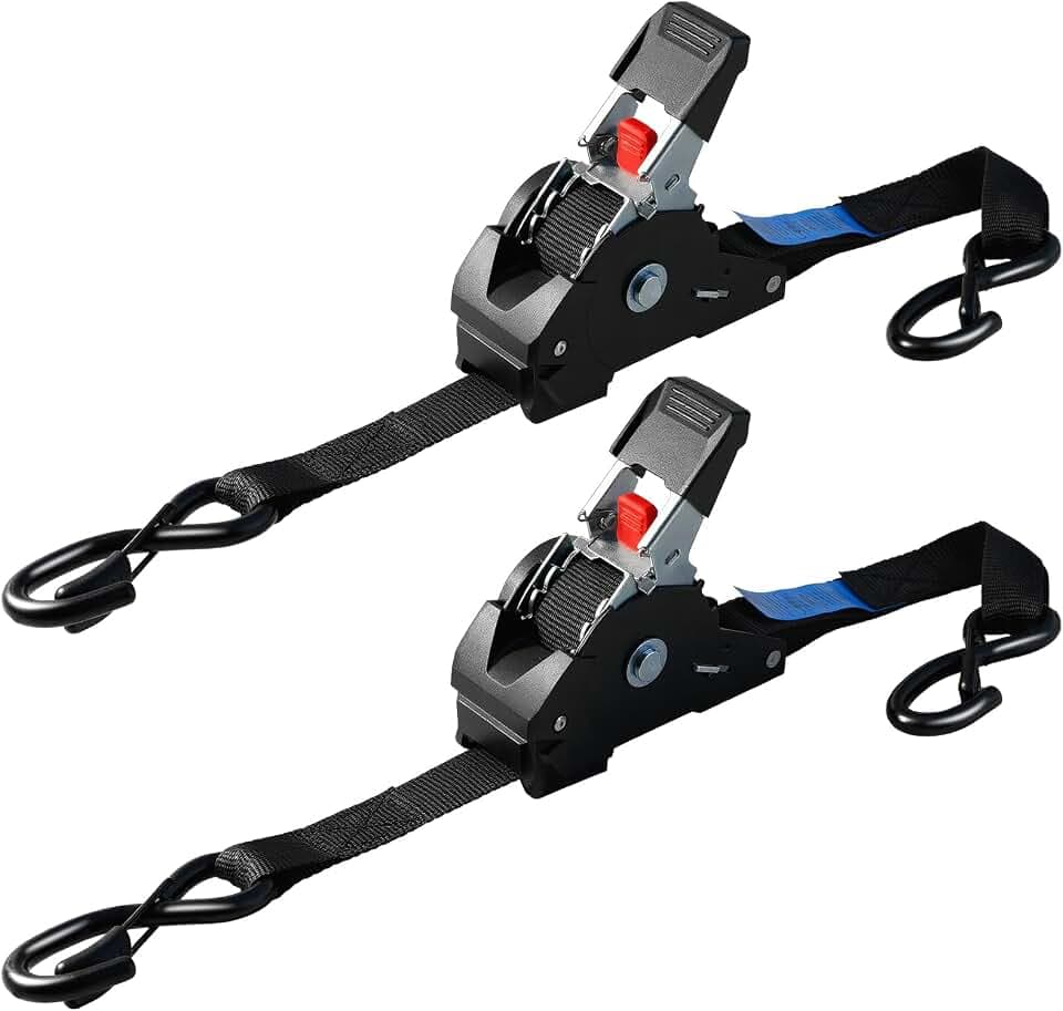 Automatik Spanngurt, 3 m x 25mm, 300 daN | 748 kg Bruchlast, 2 Stück