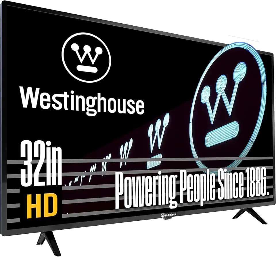 Westinghouse 32 Inch TV, HD LED Small Flat Screen Non-Smart Television, Works with Fire Stick, Roku, Apple TV, TiVo, Xumo, and Streaming Devices (2026 Model)