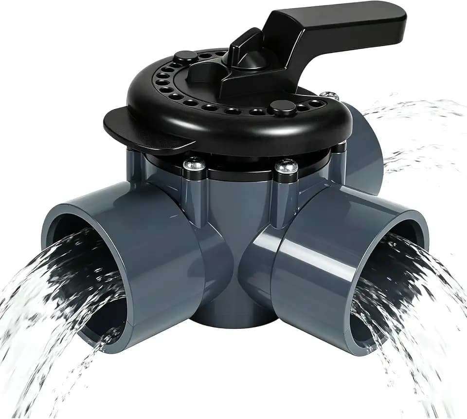 263028 Three Port Diverter Valve, 2 Inch PVC Pool 3 Way Valve